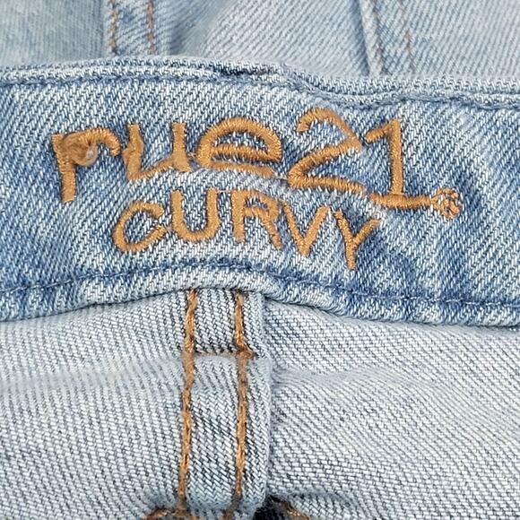 Rue 21 Curvy Denim Shorts Women Size‎ 8 - Picture 2 of 8